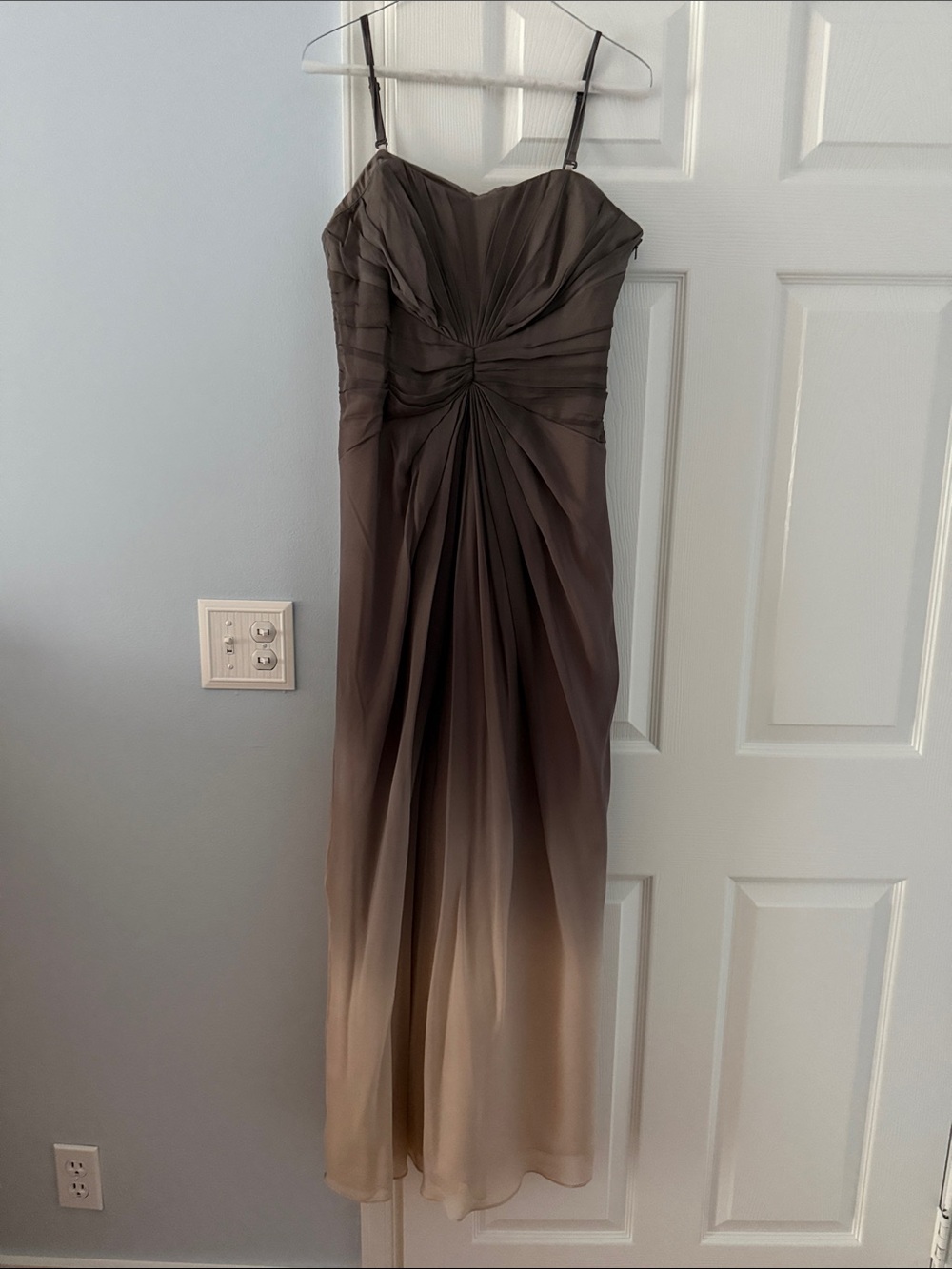 Coast Brown Ombre Spaghetti-Strap Maxi Dress